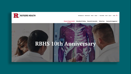 RBHS 10th Anniversary Website