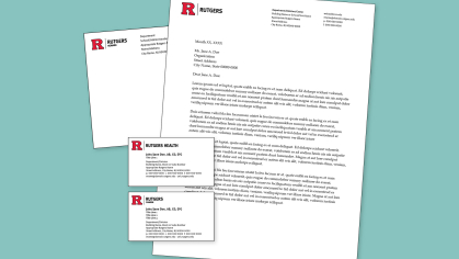 Samples of Rutgers stationery