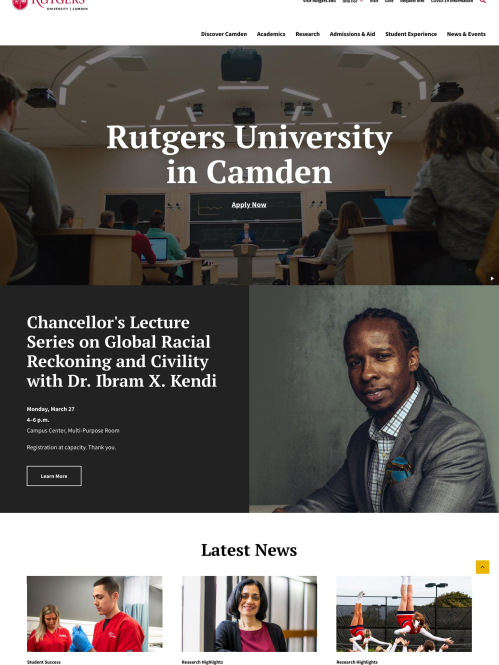 Rutgers–Camden homepage