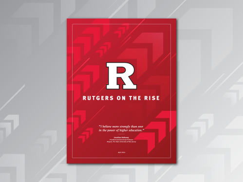 Rutgers on the Rise Brochure Cover