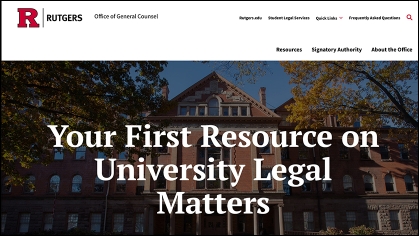 Home page of the Office of the General Counsel