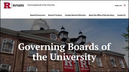 Home page of the Governing Boards of the University