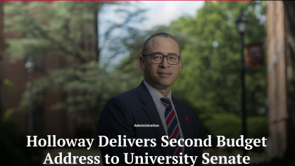 Rutgers Today story on Holloway's second budget address