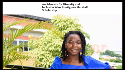 An Advocate for Diversity and Inclusion Wins Prestigious Marshall Scholarship