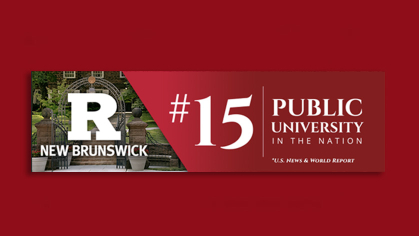 Rutgers is a Top 15 public university
