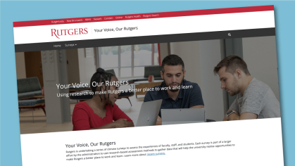 Your Voice Our Rutgers website 