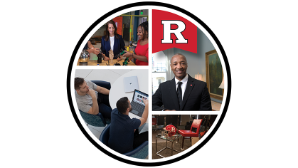 A collage of Institutional photos featuring President Tate