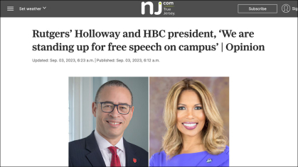 The Star-Ledger with Benedict College president Roslyn Clark Artis on why they are standing up for free speech on college campuses