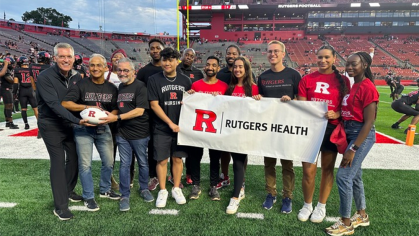 Rutgers health football promotion
