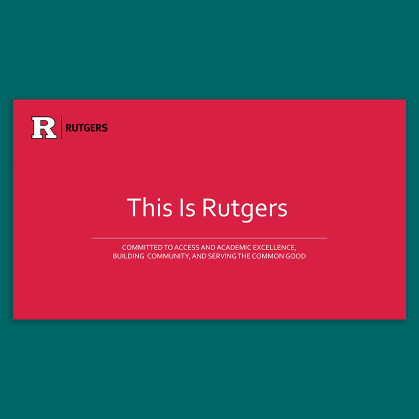 This Is Rutgers Cover