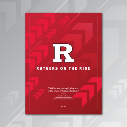 Rutgers on the Rise Brochure Cover