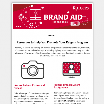 Brand Aid enewletter May 2021 issue