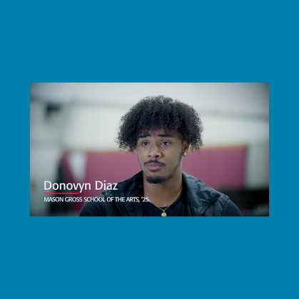 Mason Gross student Donovyn Diaz