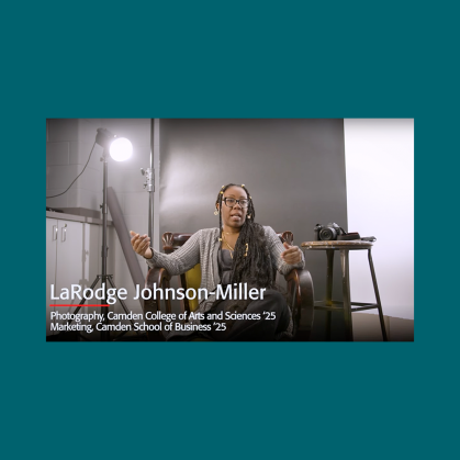 Rutgers-Camden student LaRodge Johnson-Miller