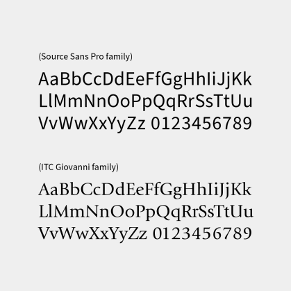 Sample of the Rutgers identity fonts