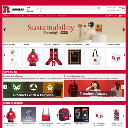 Screenshot of the Swag Portal website