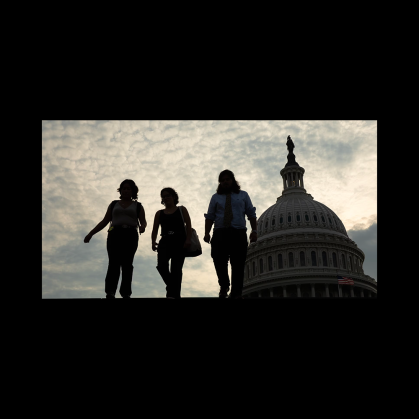 Rutgers Scarlet Service students at Capitol Hill