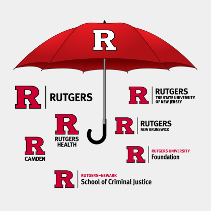 Samples of the Rutgers R with signature