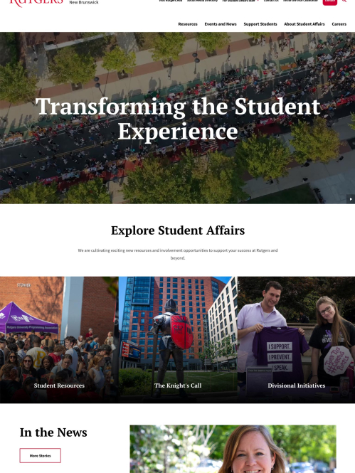 Student Affairs homepage